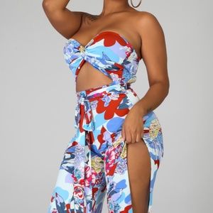 Strapless Jumpsuit, One piece